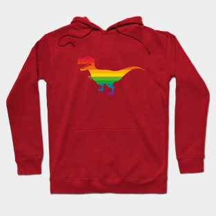 T-rex - rainbow Hoodie